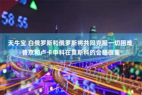 天牛宝 白俄罗斯和俄罗斯将共同克服一切困难 普京和卢卡申科在莫斯科的会晤很重